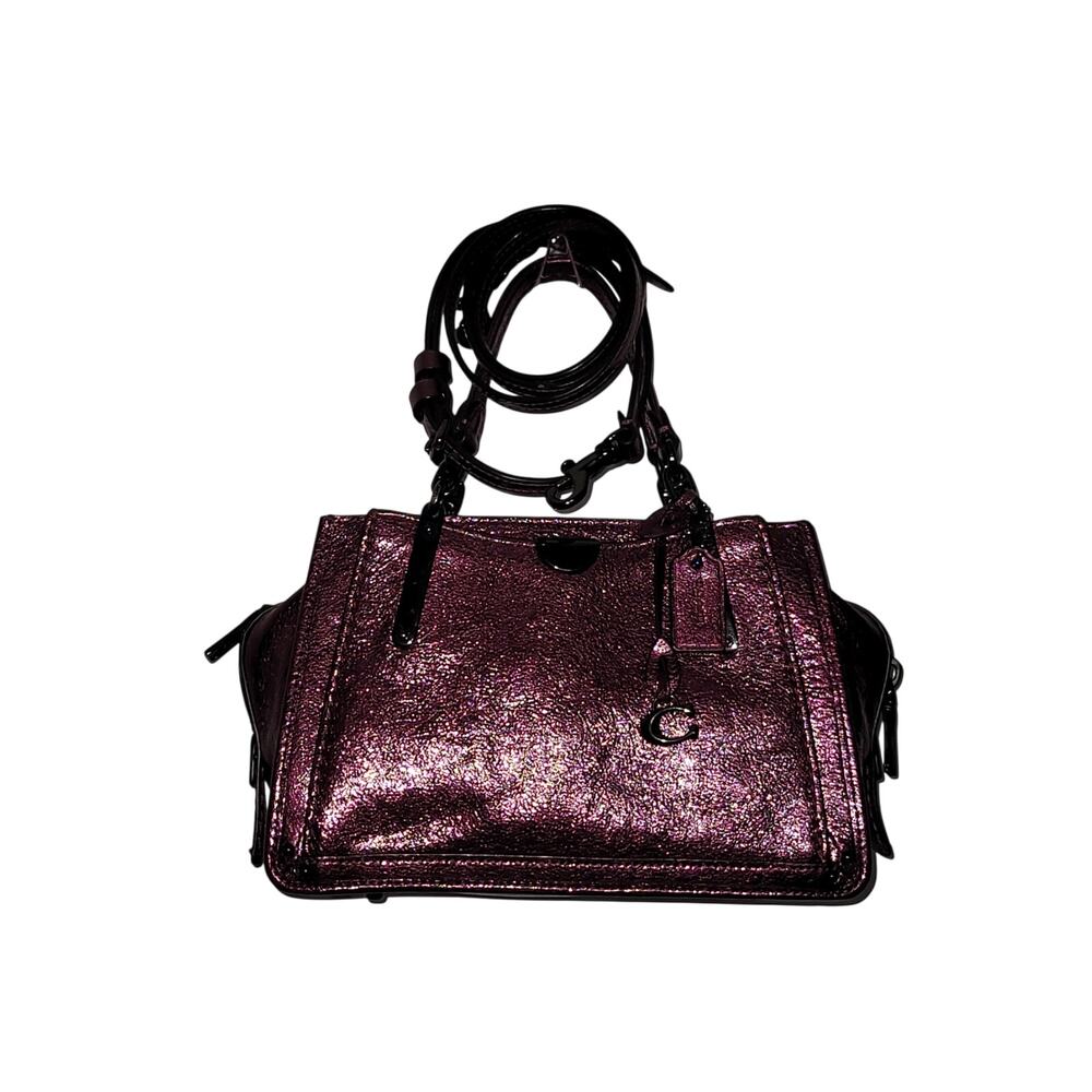 Coach Dreamer 21 Satchel Metallic Berry